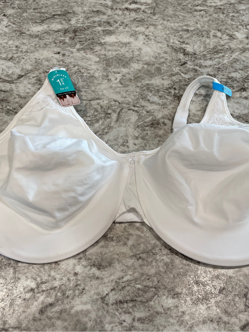 2- Bali Minimizer Bra 42DDD - NWT & NWOT - white & floral - Picture 6 of 10